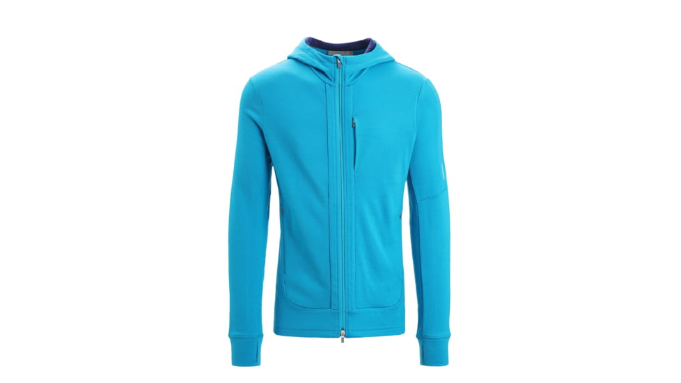 Icebreaker Quantum III Long Sleeve Zip Hoodie - Mens, Lazurite/Royal Navy, 2XL, IB0A59JX569XXL