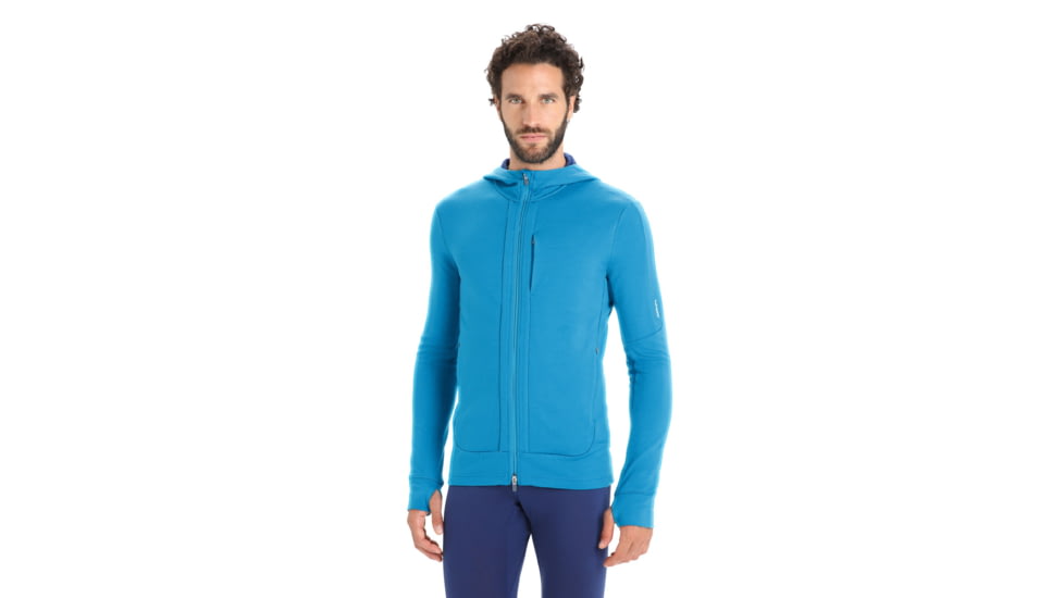 Icebreaker Quantum III Long Sleeve Zip Hoodie - Mens, Lazurite/Royal Navy, 2XL, IB0A59JX569XXL