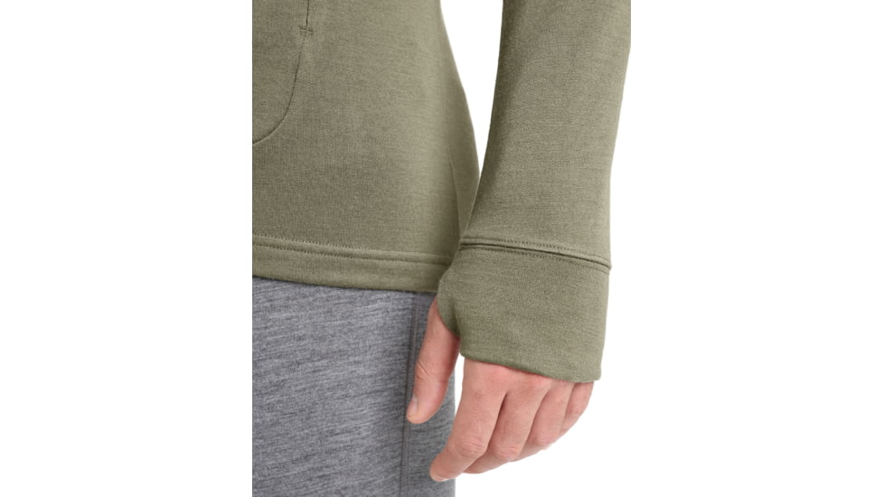 Icebreaker Quantum III Long Sleeve Zip Hoodie - Men's, Loden, Large, IB0A59JX069L