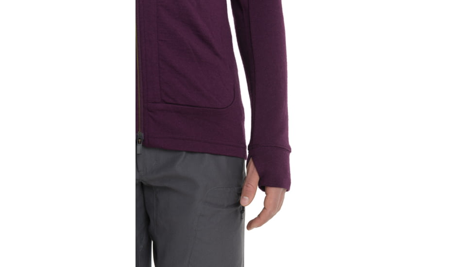 Icebreaker Quantum III Long Sleeve Zip Hoodie - Men's, Nightshade, Small, IB0A59JX853S