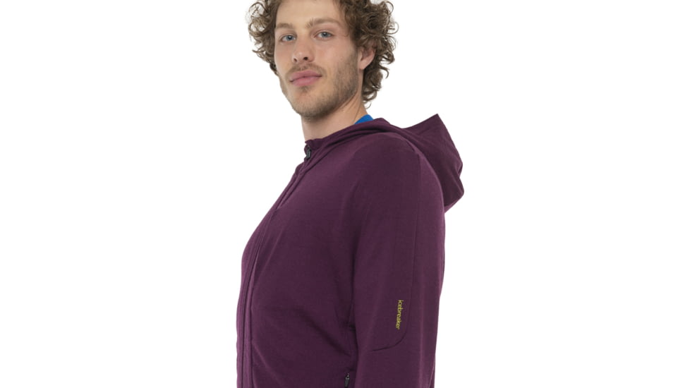 Icebreaker Quantum III Long Sleeve Zip Hoodie - Mens, Nightshade, Small, IB0A59JX853S