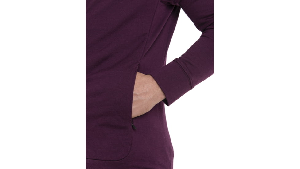 Icebreaker Quantum III Long Sleeve Zip Hoodie - Mens, Nightshade, Small, IB0A59JX853S