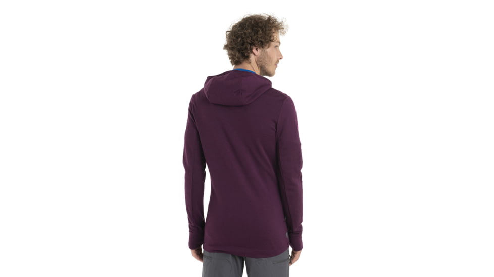 Icebreaker Quantum III Long Sleeve Zip Hoodie - Mens, Nightshade, Small, IB0A59JX853S