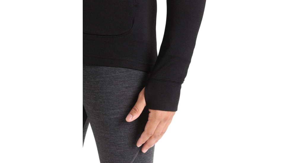 Icebreaker Quantum III Long Sleeve Zip Jacket - Mens, Black, 2XL, IB0A56FP001XXL