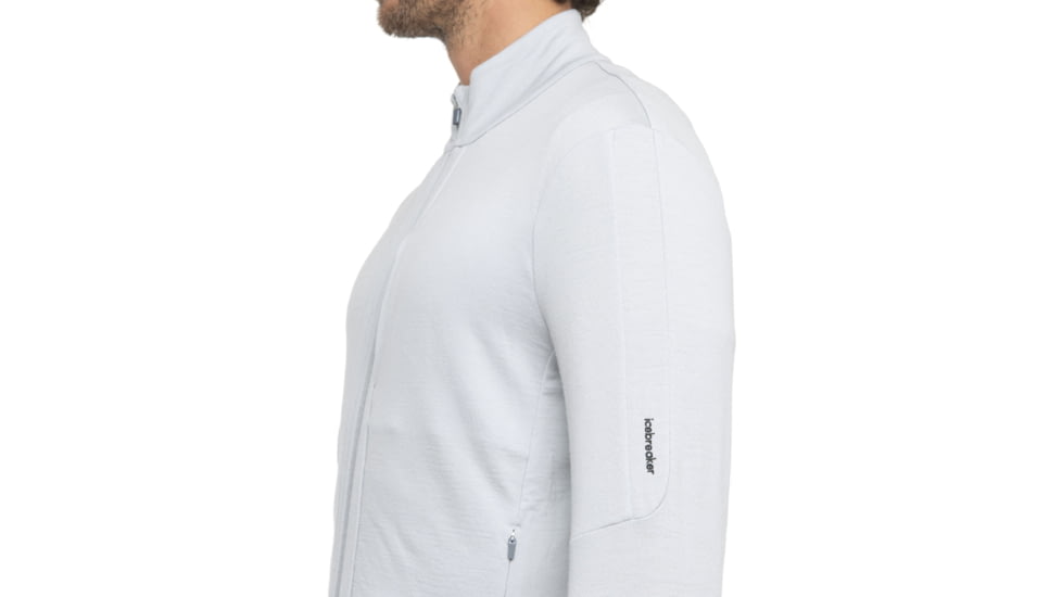 Icebreaker Quantum III Long Sleeve Zip Jacket - Mens, Ether, Large, IB0A56FP568L