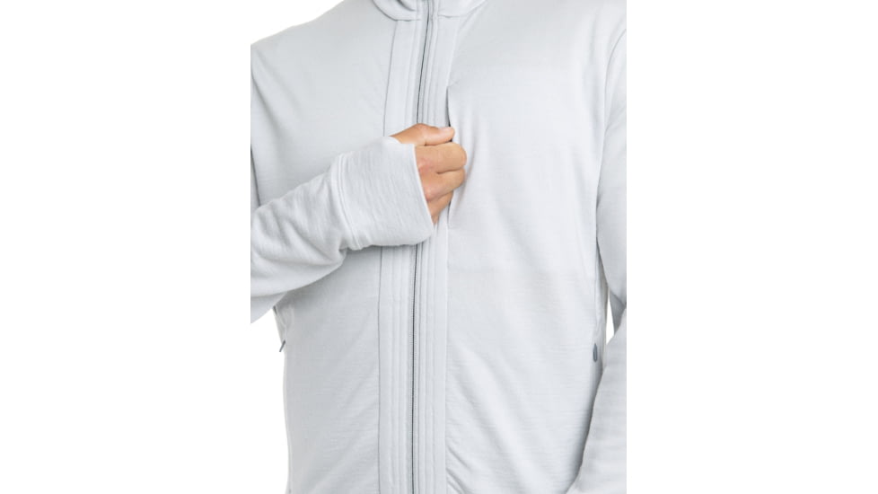 Icebreaker Quantum III Long Sleeve Zip Jacket - Mens, Ether, Large, IB0A56FP568L