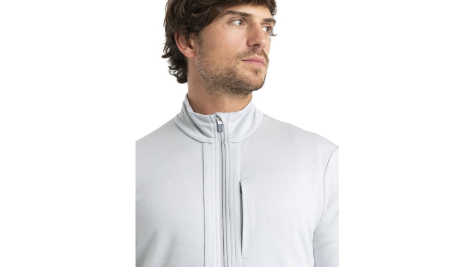 Icebreaker Quantum III Long Sleeve Zip Jacket - Mens, Ether, Large, IB0A56FP568L