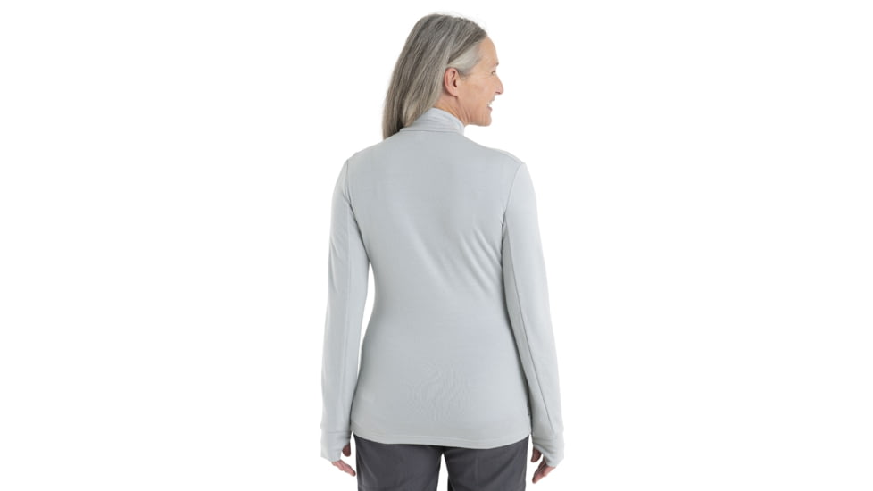 Icebreaker Quantum III Long Sleeve Zip Jacket - Womens, Ether, Medium, IB0A56FO568M
