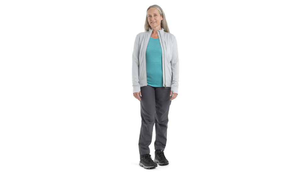Icebreaker Quantum III Long Sleeve Zip Jacket - Womens, Ether, Medium, IB0A56FO568M