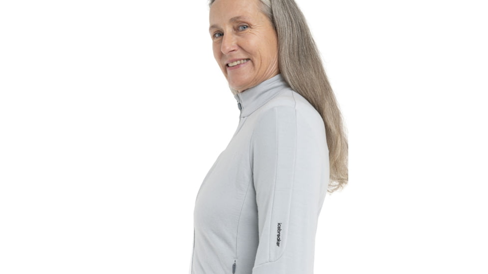 Icebreaker Quantum III Long Sleeve Zip Jacket - Womens, Ether, Medium, IB0A56FO568M