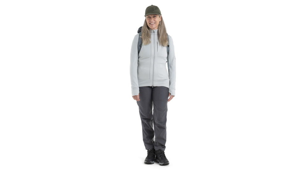 Icebreaker Quantum III Long Sleeve Zip Jacket - Womens, Ether, Medium, IB0A56FO568M