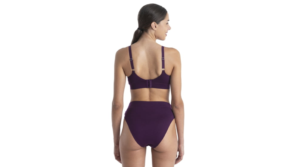 Icebreaker Queens Clasp Bra - Womens, Nightshade, Large, IB0A59HR853L