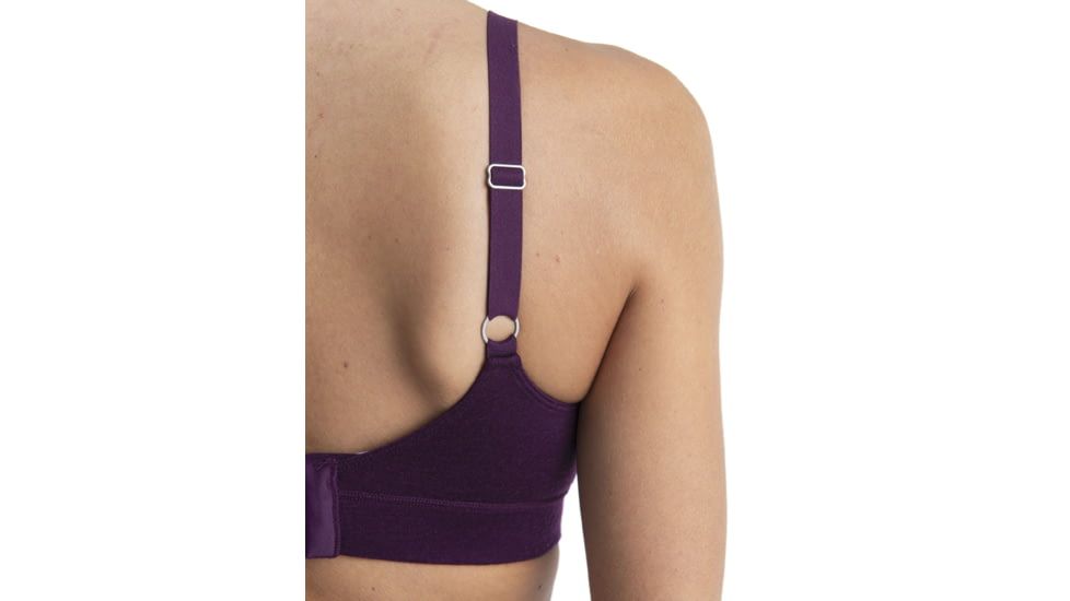 Icebreaker Queens Clasp Bra - Womens, Nightshade, Large, IB0A59HR853L