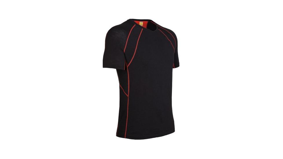 Icebreaker Quest Crewe Short Sleeve - Men's-Carbon-Large
