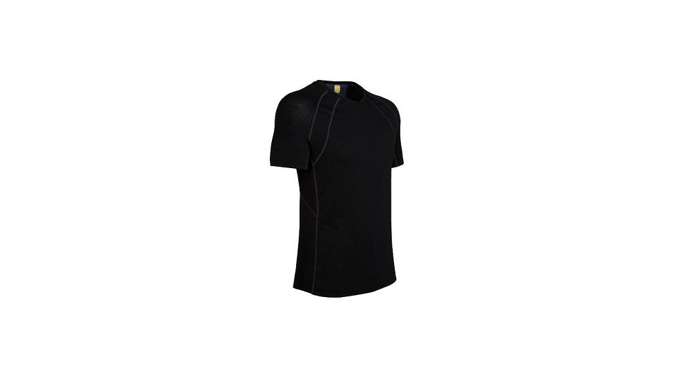 Icebreaker Quest Crewe Short Sleeve Shirt - Men's-Black-X-Large