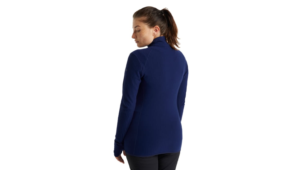 Icebreaker RealFleece Descender Long Sleeve Zip Jacket - Womens, Royal Navy, Small, IB103900466S