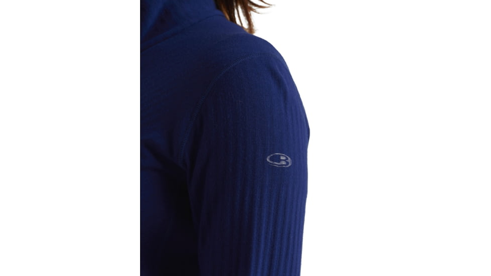 Icebreaker RealFleece Descender Long Sleeve Zip Jacket - Womens, Royal Navy, Small, IB103900466S