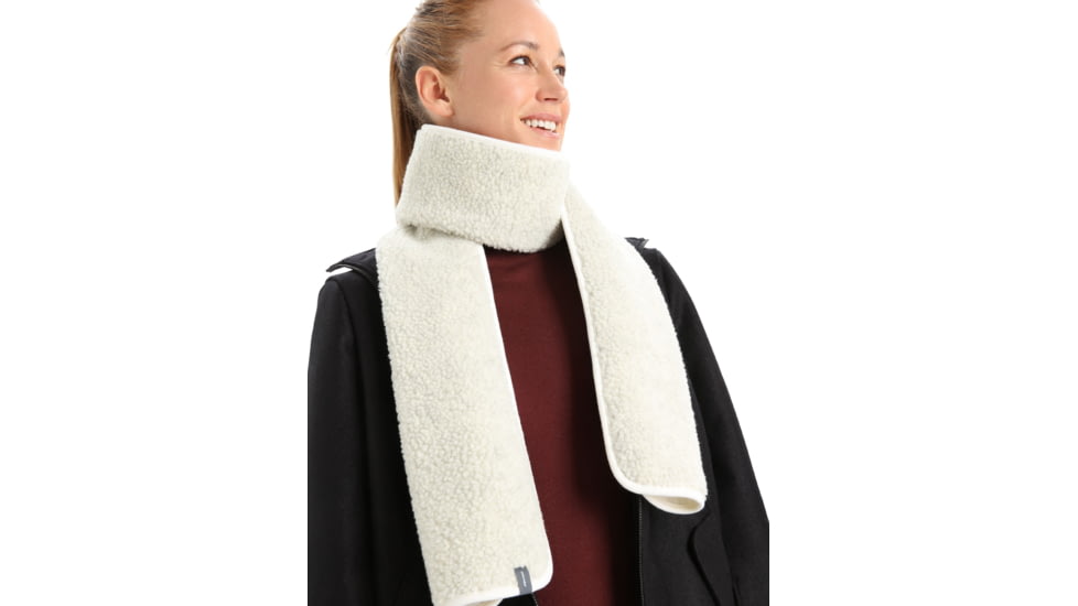Icebreaker RealFleece High Pile Mittens, Ecru Heather, One Size, IB0A59IC116OS