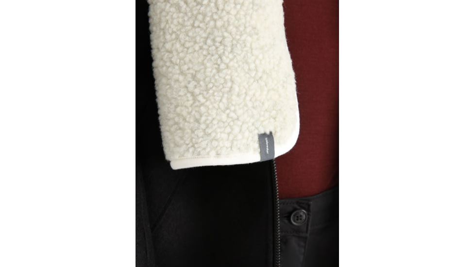 Icebreaker RealFleece High Pile Mittens, Ecru Heather, One Size, IB0A59IC116OS