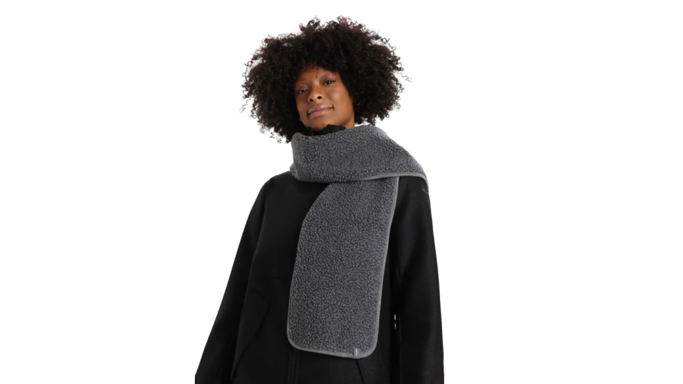 Icebreaker RealFleece High Pile Mittens, Gritstone Heather, One Size, IB0A59IC004OS