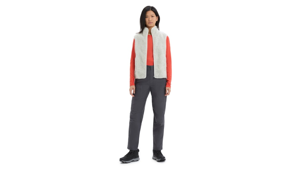 Icebreaker RealFleece Merino High Pile Vest - Womens, Ecru Heather, Extra Small, IB0A56O1116XS