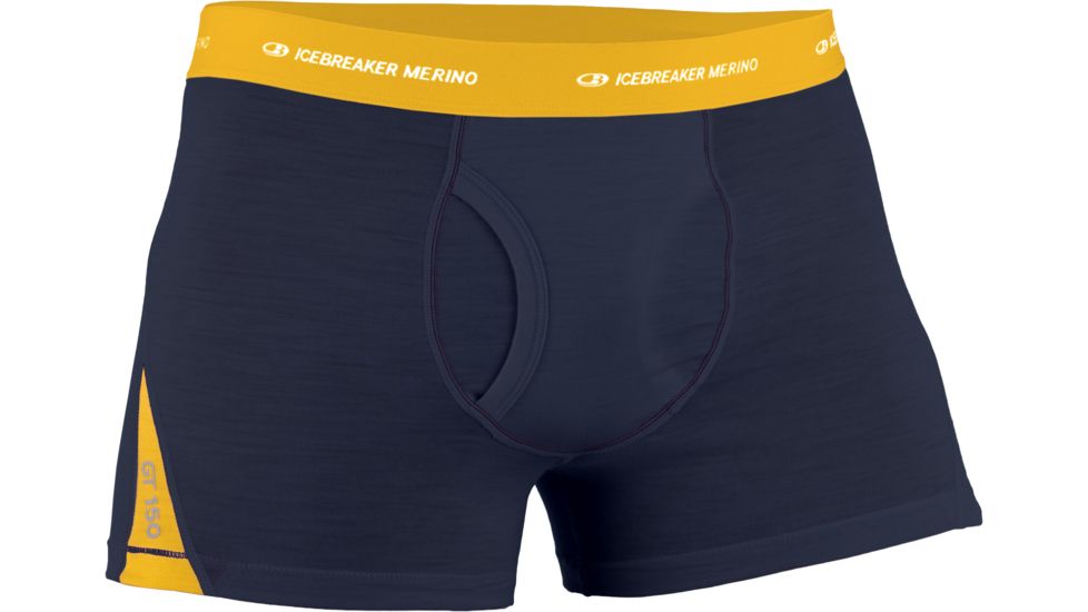 Icebreaker Relay Boxer Briefs - Men's-Admiral/Harvest-Small