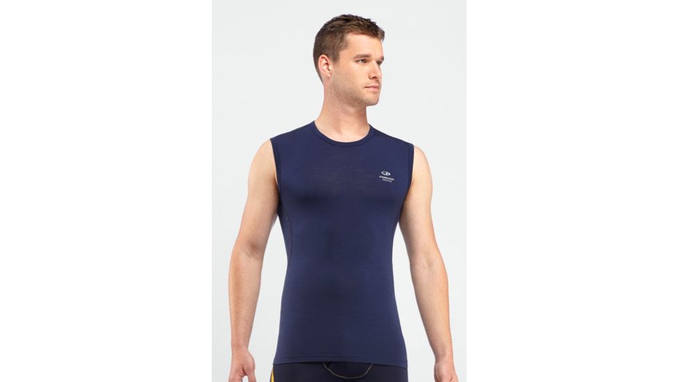 Icebreaker Relay Tank - Men's-Admiral/Harvest-Small