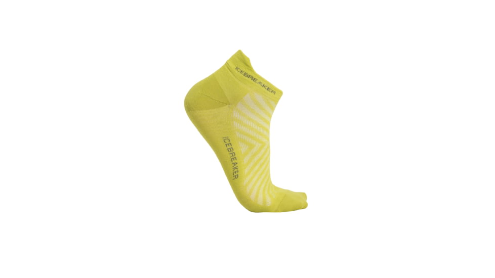 Icebreaker Run+ Ultralight Micro Socks - Mens, Bio Lime/Loden, Extra Large, IB104212867XL