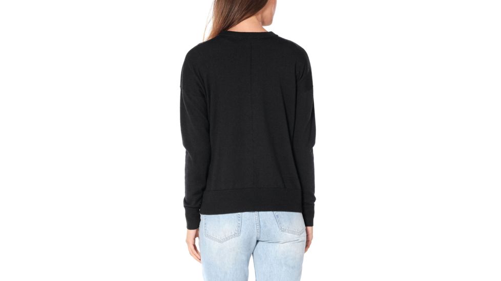 Icebreaker Shearer Crewe Sweater - Womens, Black, Large, 104822001L