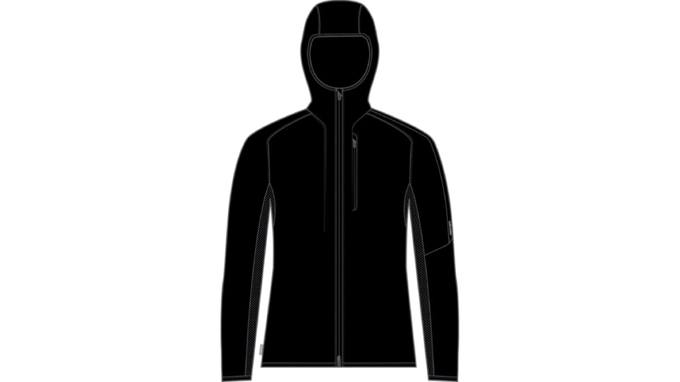 Icebreaker Shell+ Merino Cotton Windbreaker - Men's, Black, Extra Large, IB0A56OB001XL