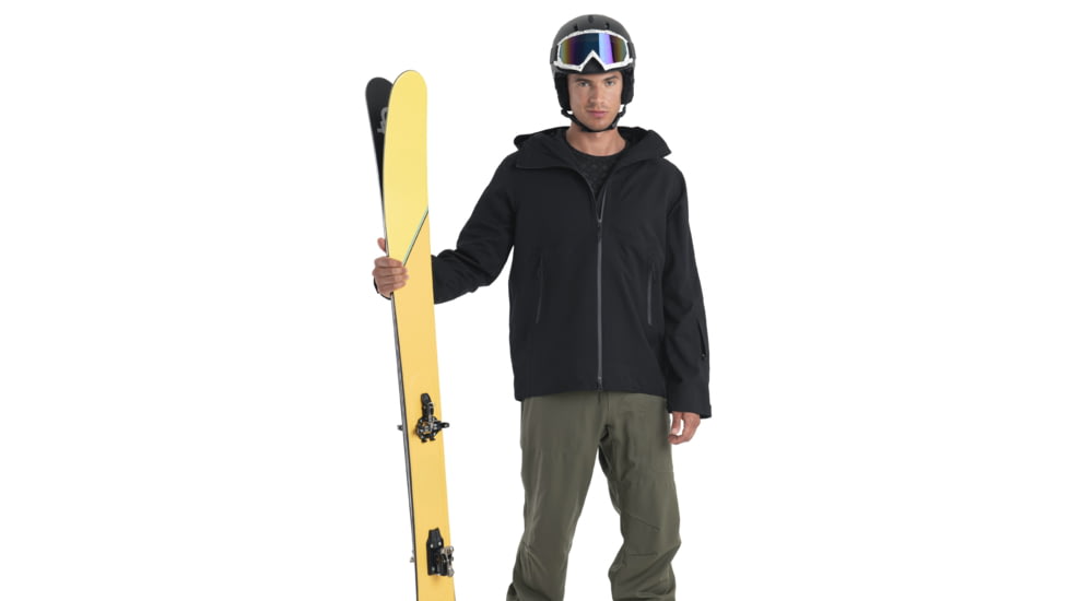 Icebreaker Shell+ Peak Hooded Jacket - Mens, Black, Small, IB0A56QB001S