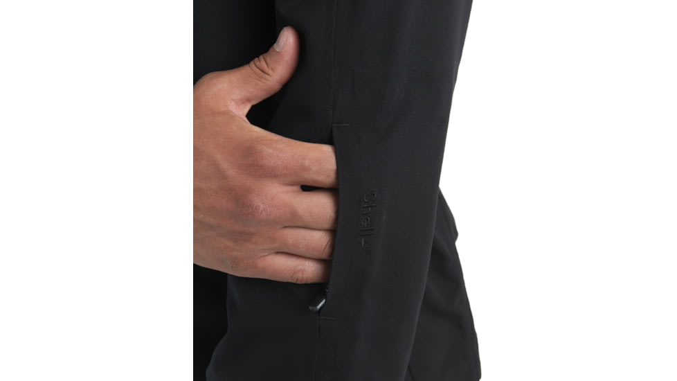 Icebreaker Shell+ Peak Hooded Jacket - Mens, Black, Small, IB0A56QB001S