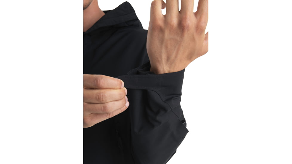 Icebreaker Shell+ Peak Hooded Jacket - Mens, Black, Small, IB0A56QB001S