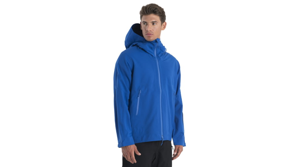Icebreaker Shell+ Peak Hooded Jacket - Mens, Lazurite, 2XL, IB0A56QB580XXL