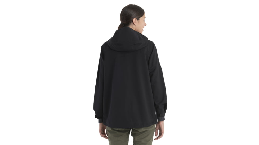 Icebreaker Shell+ Peak Hooded Jacket - Womens, Black, Extra Large, IB0A56SN001XL