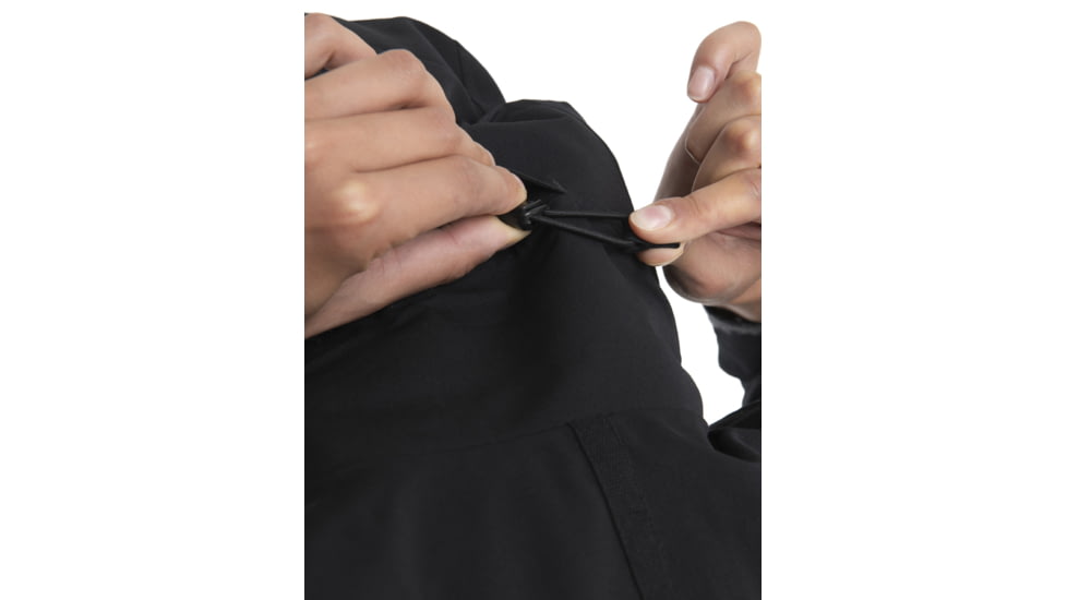 Icebreaker Shell+ Peak Hooded Jacket - Womens, Black, Extra Large, IB0A56SN001XL