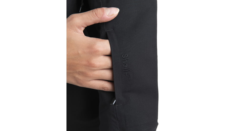 Icebreaker Shell+ Peak Hooded Jacket - Womens, Black, Extra Large, IB0A56SN001XL