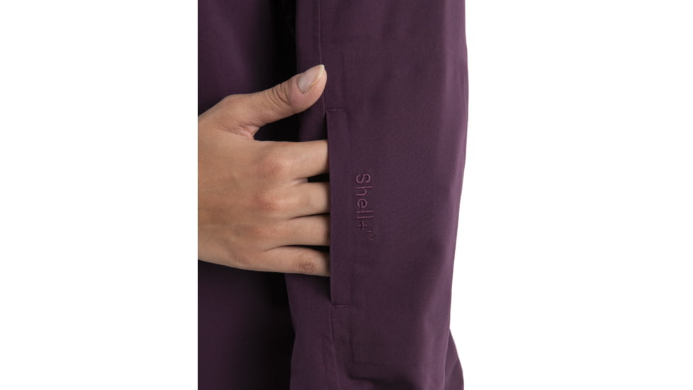 Icebreaker Shell+ Peak Hooded Jacket - Womens, Nightshade, Medium, IB0A56SN853M