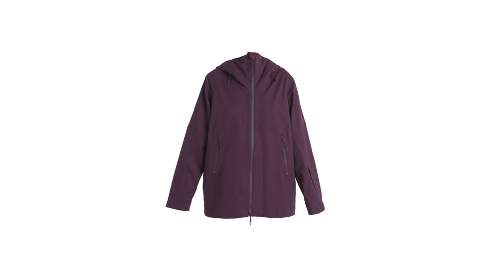 Icebreaker Shell+ Peak Hooded Jacket - Womens, Nightshade, Medium, IB0A56SN853M
