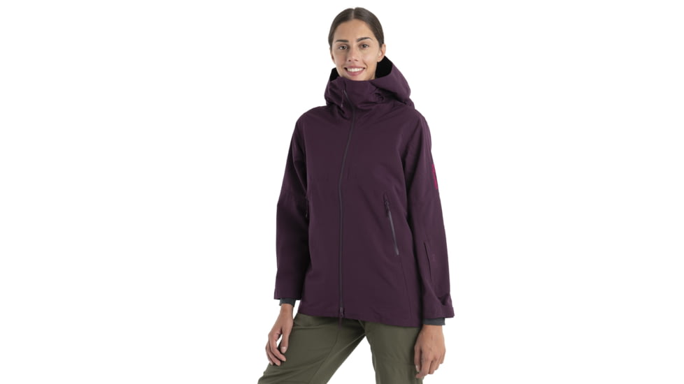Icebreaker Shell+ Peak Hooded Jacket - Womens, Nightshade, Medium, IB0A56SN853M