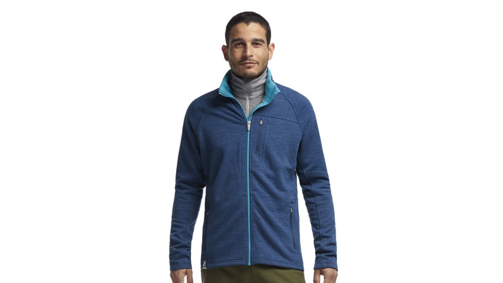 Icebreaker Sierra Long Sleeve Full Zip Jacket - Men's-Equinox Heather-Large