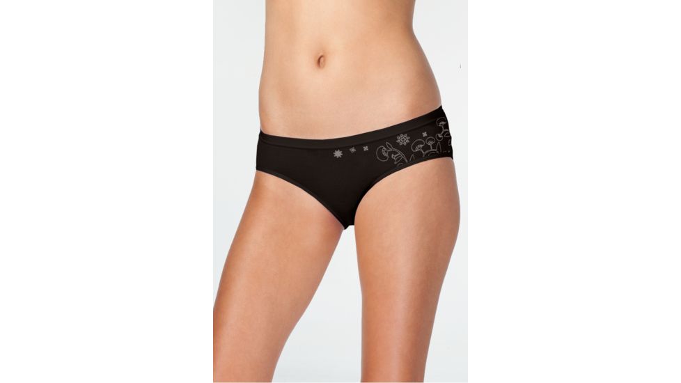 Icebreaker Siren Hipkini Botanical - Womens-Black-Large