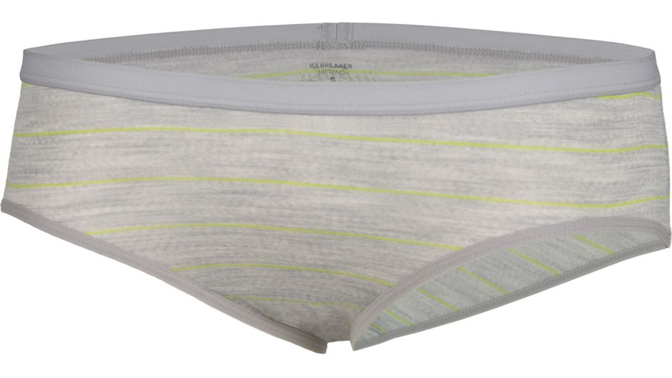 Icebreaker Siren Hipkini Stripe - Women's-Blizzard/Honeydew-Small