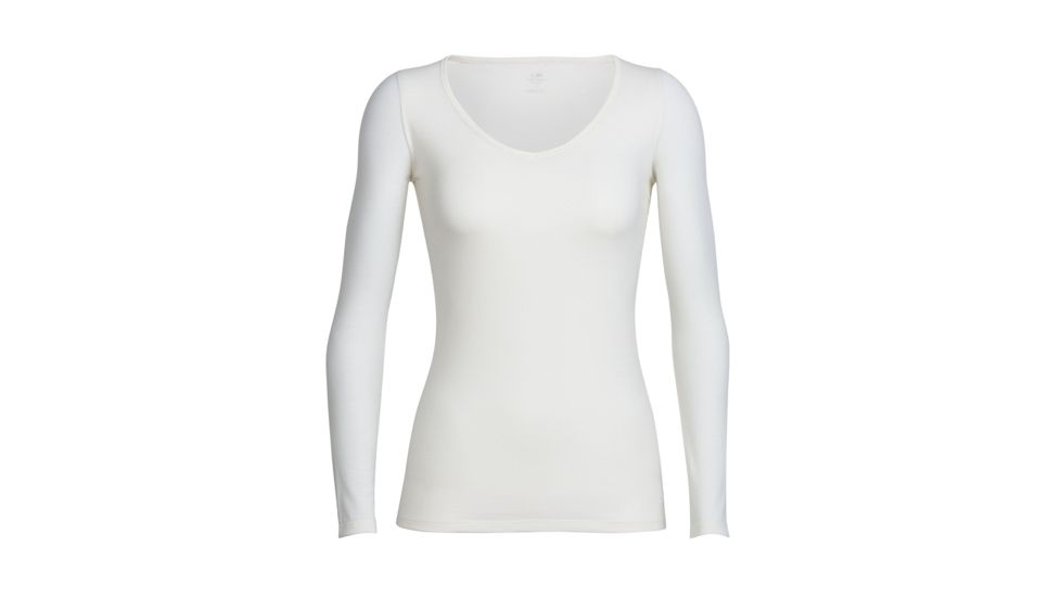 Icebreaker Siren Long Sleeve Sweetheart Top - Women's, Snow, Small, IB103194101S