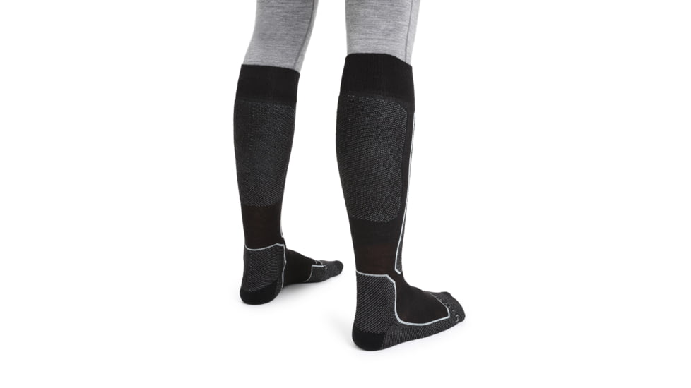 Icebreaker Ski+ Light Over The Calf Socks - Men's, Black, Small, IB104882001S
