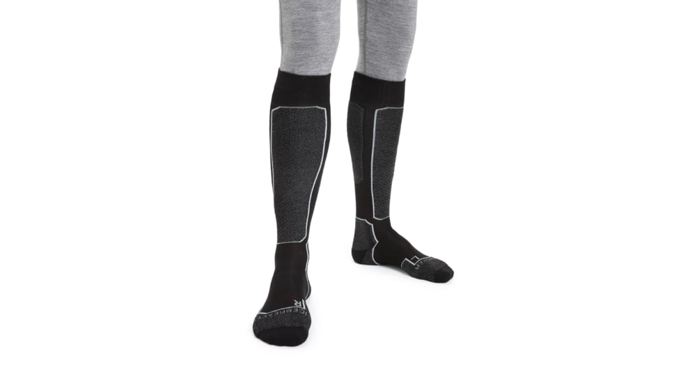 Icebreaker Ski+ Light Over The Calf Socks - Mens, Black, Small, IB104882001S