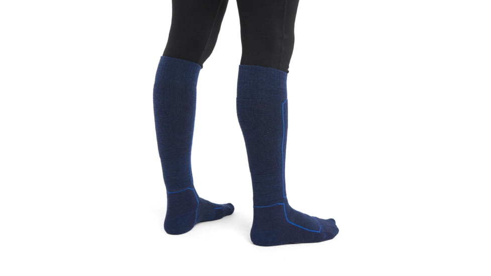 Icebreaker Ski+ Light Over The Calf Socks - Mens, Royal Navy/Nghtsh/Lazurit, Extra Large, IB104882903XL