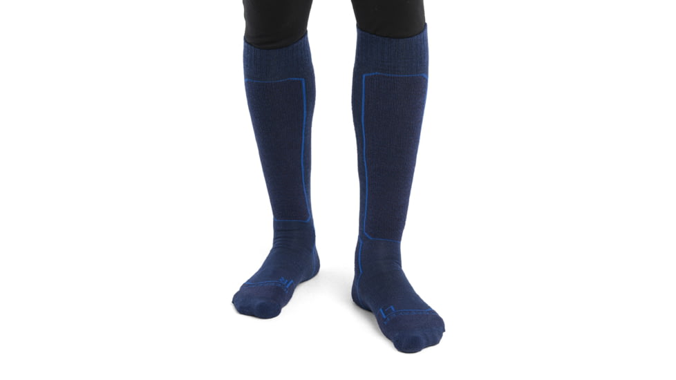 Icebreaker Ski+ Light Over The Calf Socks - Mens, Royal Navy/Nghtsh/Lazurit, Extra Large, IB104882903XL