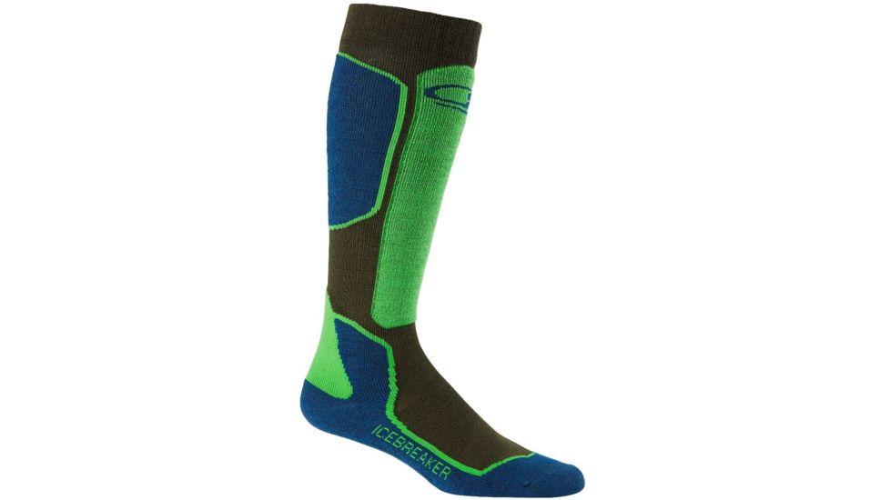 Icebreaker Ski+ Lite Over The Calf Sock - Mens-Ivy Heather/Largo/Turf-Medium