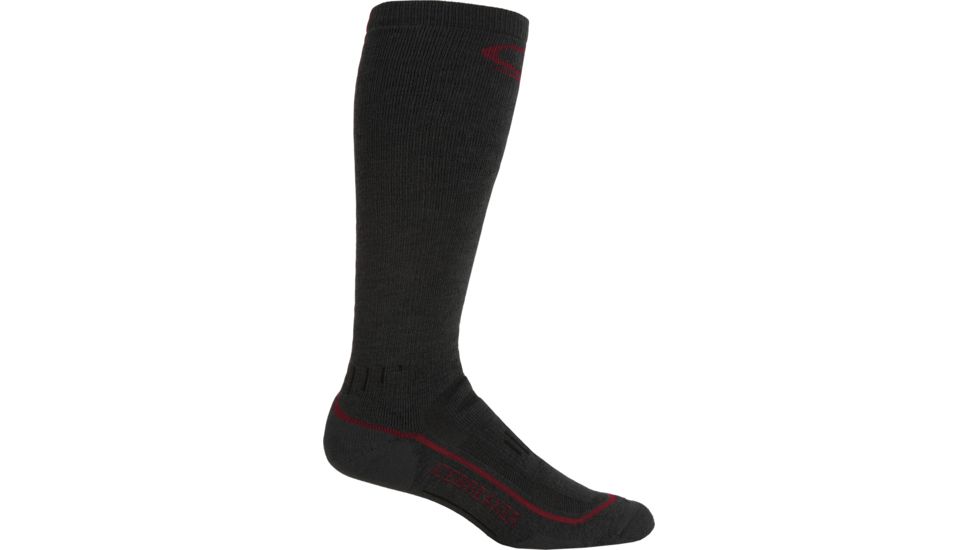 Icebreaker Ski Med Over The Calf Sock - Men's-Trail/Rocket/Earthen-Large